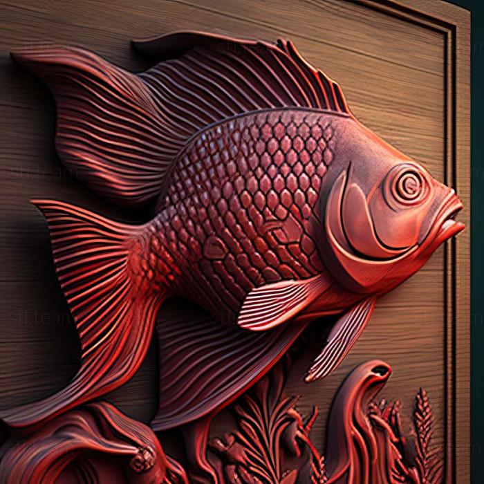 3D model Erythrosonus fish (STL)